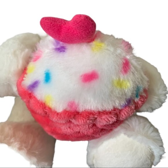 Kellytoy White Bear with Pink Cupcake Plush Toy - Picture 3 of 7